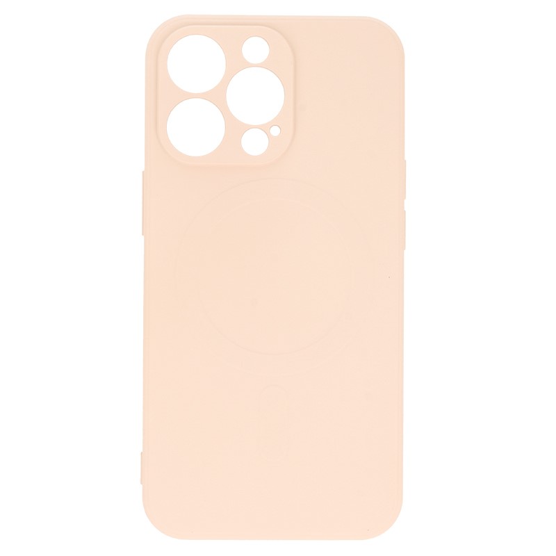 Husa Silicon cu MagSafe TelProtect Iphone 13 Pro Max Roz - 1 | YEO